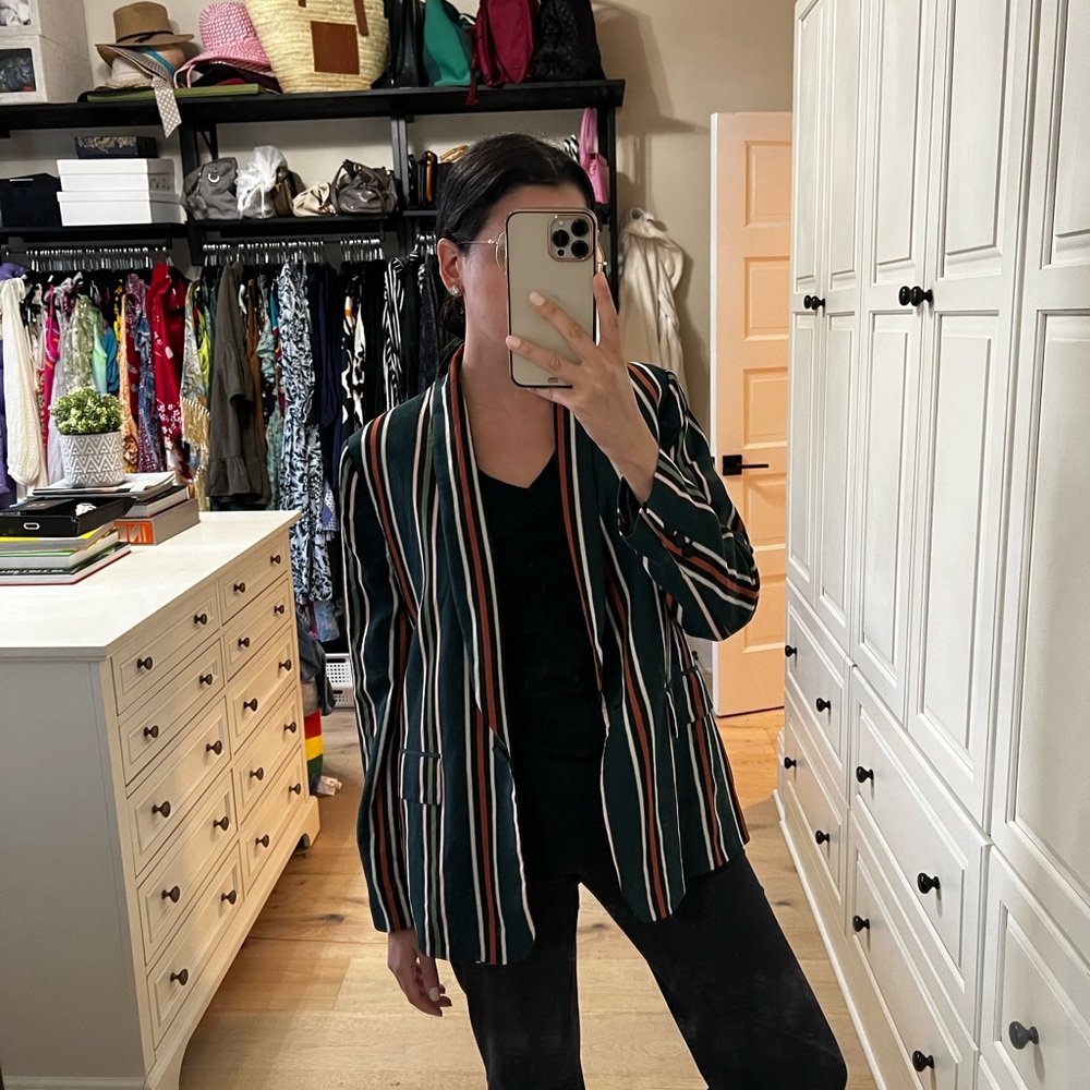 Zara Multicolor Striped Blazer - Picture 5 of 6
